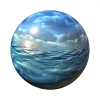 beautiful minimalist Ocean Surface Reflection Element authentic png