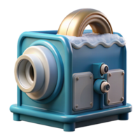 magnificent minimalist Ocean Wave Power Generator Model Front View Cutout authentic png