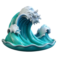 serene modern Ocean Waves Crashing Dramatic Lighting Cutout png