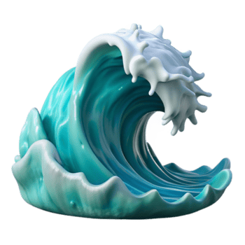 deslumbrante tradicional oceano ondas falhando dramático iluminação Cortar fora autêntico png