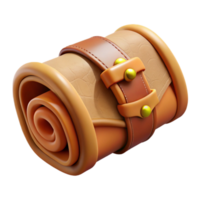 elegant creative Old Scroll Case Leather Binding Cutout Image genuine png