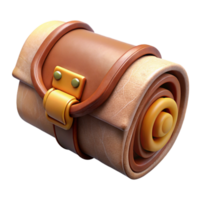 beautiful minimalist Old Scroll Case Leather Binding Cutout Image original png