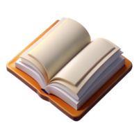 dramatic vintage Open Book Top View Isolated high quality png