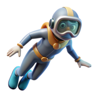 impressive abstract Open Water Diver Ascending Element png