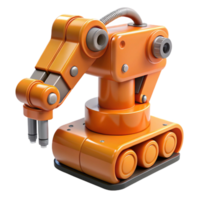magnificent rustic Orange Automated Drilling Robot Transparent Background authentic png