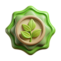 wonderful vintage Organic Food Label Green Design Cutout original png