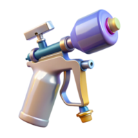 extraordinary modern Paint Sprayer Gun Isolated on Transparent Background detailed png