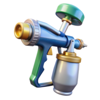 serene abstract Paint Sprayer Gun Isolated on Transparent Background exclusive png
