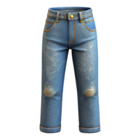 vibrant creative Pair of Jeans Front View with Transparent Background genuine png