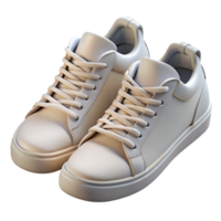 elegant rustic Pair of White Sneakers Top View Cutout high resolution png