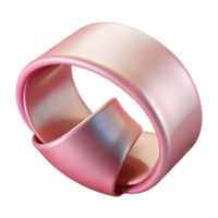 vibrante clássico pálido Rosa cetim fita enrolado original png