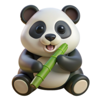 wonderful modern Panda Eating Bamboo Shoots Isolated Cutout high resolution png