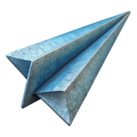vibrant modern Paper Airplane Side View Transparent Background genuine png