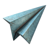 dramatic modern Paper Airplane Side View Transparent Background professional png