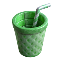 stunning traditional Paper Straws in a Glass Jar Top View Cutout high quality png