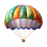 magnificent creative Parachute Canopy Colorful Design Isolated high resolution png