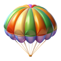 stunning abstract Parachute Canopy Colorful Design Isolated high resolution png