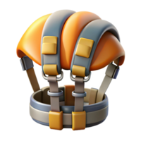 elegant artistic Parasailing Harness Straps and Buckles Isolated Cutout high resolution png