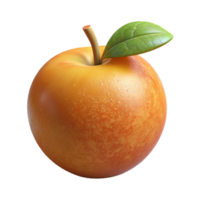 elegant abstract Peach Fruit Orange Color Transparent Background professional png