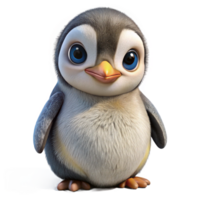 wonderful minimalist Penguin Chick Huddling Transparent Background png