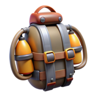 dramatic minimalist Personal Jetpack Rear View Transparent Background high resolution png