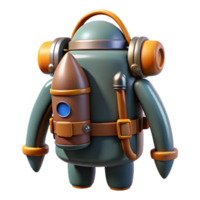 magnificent modern Personal Jetpack Rear View Transparent Background authentic png