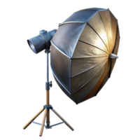 elegant classic Photography Umbrella Lighting Setup Cutout detailed png