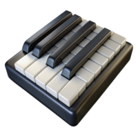 elegant abstract Piano Keys Black and White Cutout original png