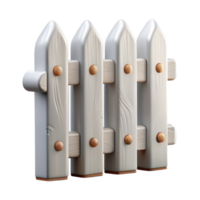 wonderful classic Picket Fence Post with White Paint high resolution png
