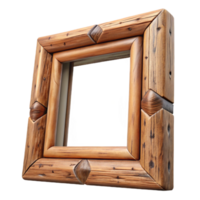 wonderful artistic Picture Frame Wooden Empty Transparent high resolution png