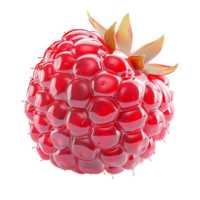 Plump juicy raspberry a red color a bumpy texture png