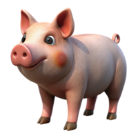dramatic abstract Pig in Pen Cutout Side View png