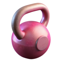 beautiful rustic Pink Kettlebell Angled View Cutout professional png