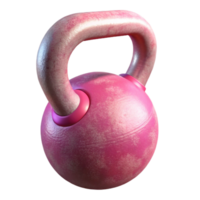 beautiful rustic Pink Kettlebell Angled View Cutout exclusive png