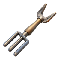 elegant rustic Pitchfork Tines with Metal original png