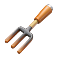 beautiful minimalist Pitchfork Transparent with Wooden Handle authentic png