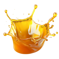 Splash of golden creating a dynamic motion effect png