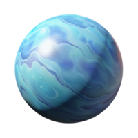 magnificent abstract Planet with Atmosphere Top View Transparent Element detailed png