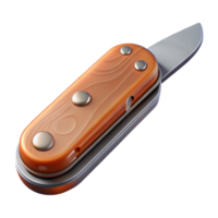 dramatic modern Pocket Knife Blade Partially Open Transparent Background authentic png