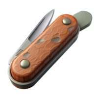 beautiful abstract Pocket Knife Closed View Isolated original png