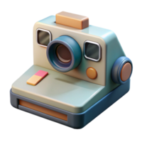 stunning abstract Polaroid Camera with Photo Print Isolated high resolution png
