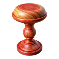 vibrant artistic Polished Cherry Wood Table Leg Transparent Background png