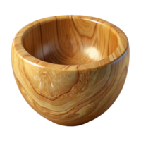wonderful classic Polished Maple Wood Bowl Isolated Element high resolution png