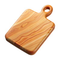 stunning artistic Polished Maple Wood Cutting Board Top View Transparent Background high quality png