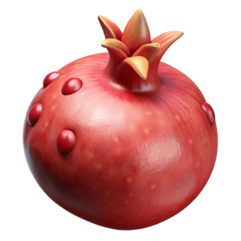 elegante clássico romã com sementes transparente fundo Alto resolução png