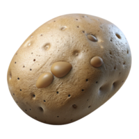 vibrant abstract Potato with Soil Cutout Close Up high quality png