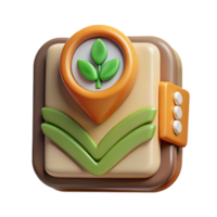 wonderful modern Precision Farming Data Collection Icon Isolated high quality png