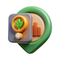 impressive abstract Precision Farming Data Analysis Icon Isolated original png