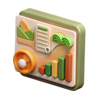 beautiful abstract Precision Farming Data Visualization Chart Style Transparent Background premium png