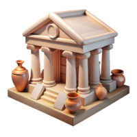 serene vintage Preserving Ancient Artifacts Museum Environment genuine png